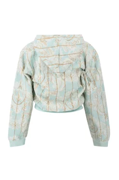 Veste Nyra Baroque Bleu pâle imprimé