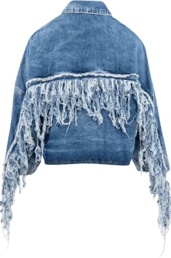 Veste Savannah Fringe Bleu