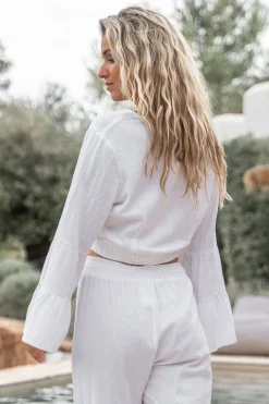 Wrap Top Adri Plain White