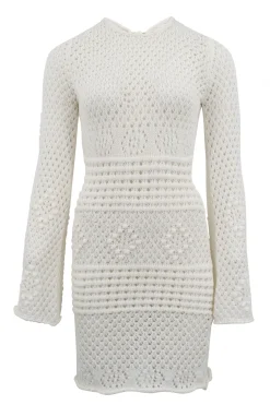 Zayn Ajour Summer Dress Off White