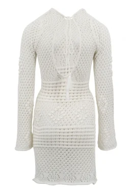 Zayn Ajour Summer Dress Off White